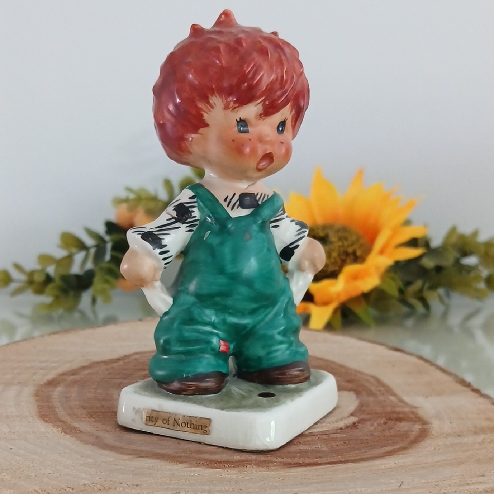 PLENTY OF NOTHING Redhead Empty Pockets Figurine Vtg Goebel 1958 Charlot Byj